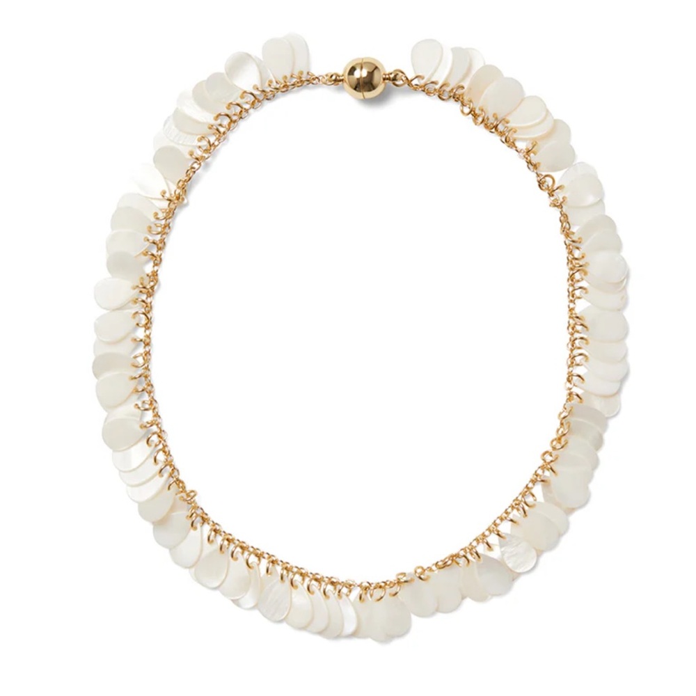 NWOT - WeWoreWhat Shell Fringe Necklace